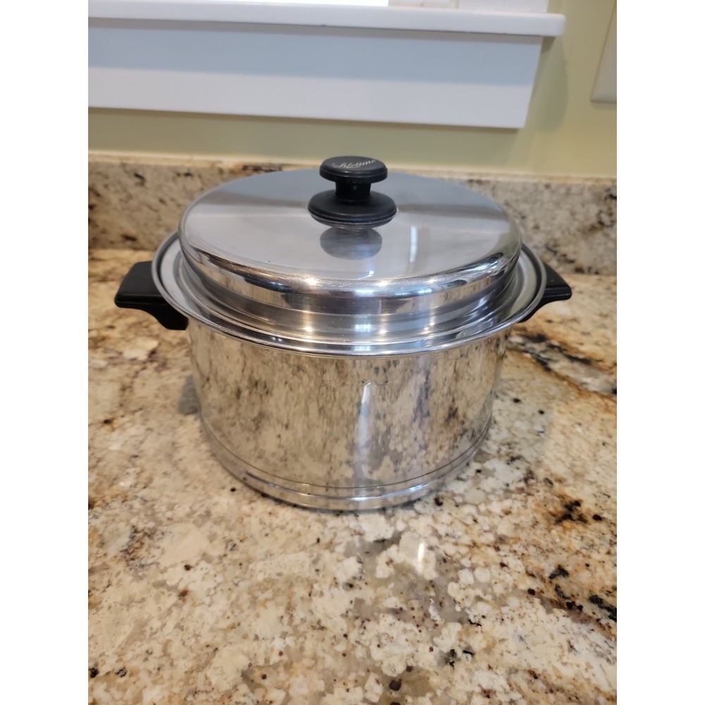 Lifetime Stockpot 6 Qt 18-8 Stainless Steel Dutch Oven & Lid.   Made In USA